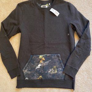 Brand new! Yoda Front Pocket Crew Neck Sweatshirt